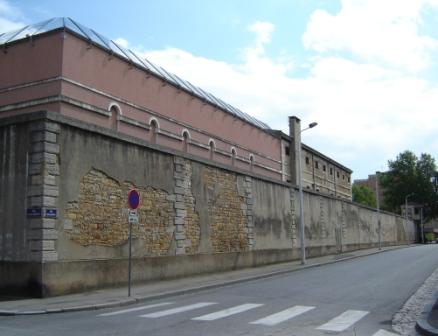 Saint-Joseph et la rue Delandine, sous laquelle passe un souterrain