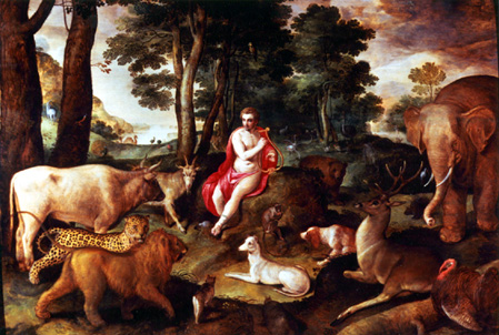 Orphée charmant les animaux