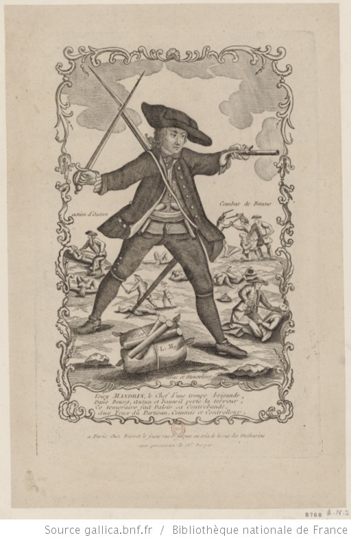 Portrait de L. Mandrin, en pied : [estampe]