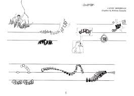 Partition dessinée de Berio pour Stripsody