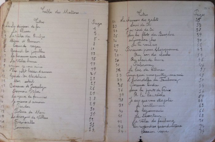 carnet de chants d'un poilu