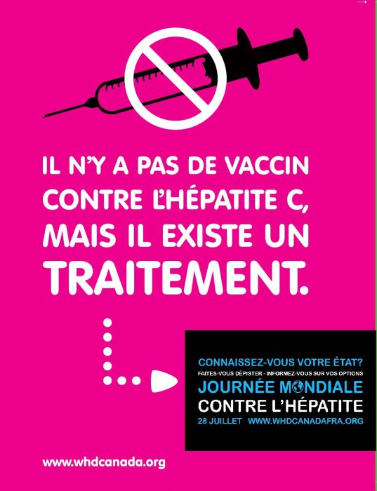 Il n'existe pas de vaccin contre l'hépatite C mais il existe un traitement