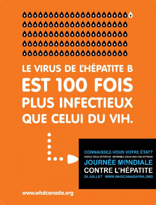 Le viruse de l'hépatite B est 100 fois plus infectieux que celui du VIH