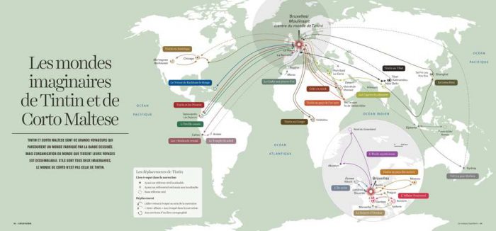 Les mondes imaginaires de Tintin et Corto Maltes