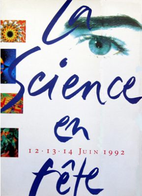 Affiche de la 1ère édition de la Fête de la Science (1992)