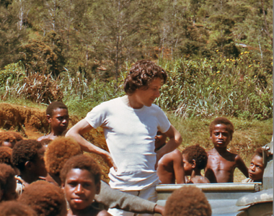 Charles Duvelle en Papouasie Nouvelle Guinée, 1974