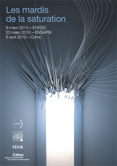 Affiche des mardis de la saturation au CDMC