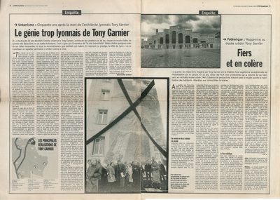 - Le génie trop lyonnais de Tony Garnier / Lyon Capitale du 21 janvier 1998 