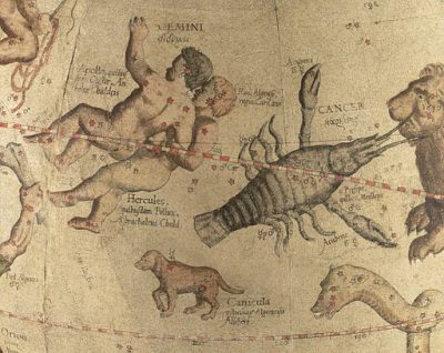 Constellation des gémeaux, cancer et du Grand Chie,