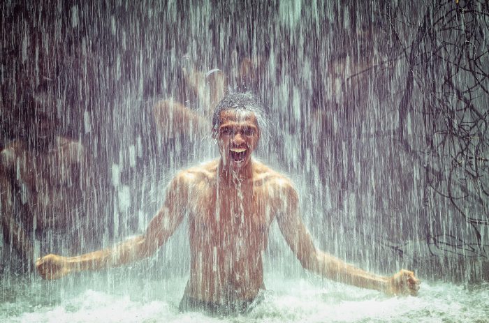 Une douche pour se rafraichir
