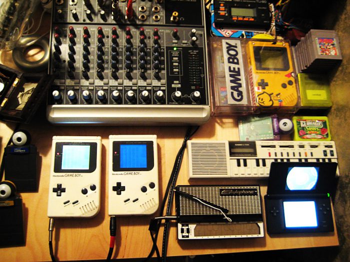 Installation studio avec Gameboy