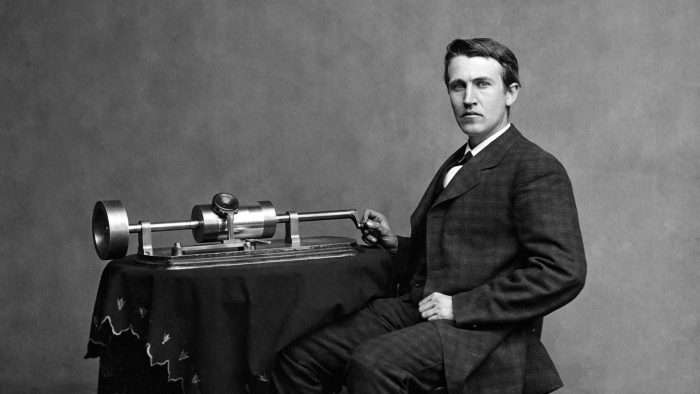 Edison et son phonographe, photo