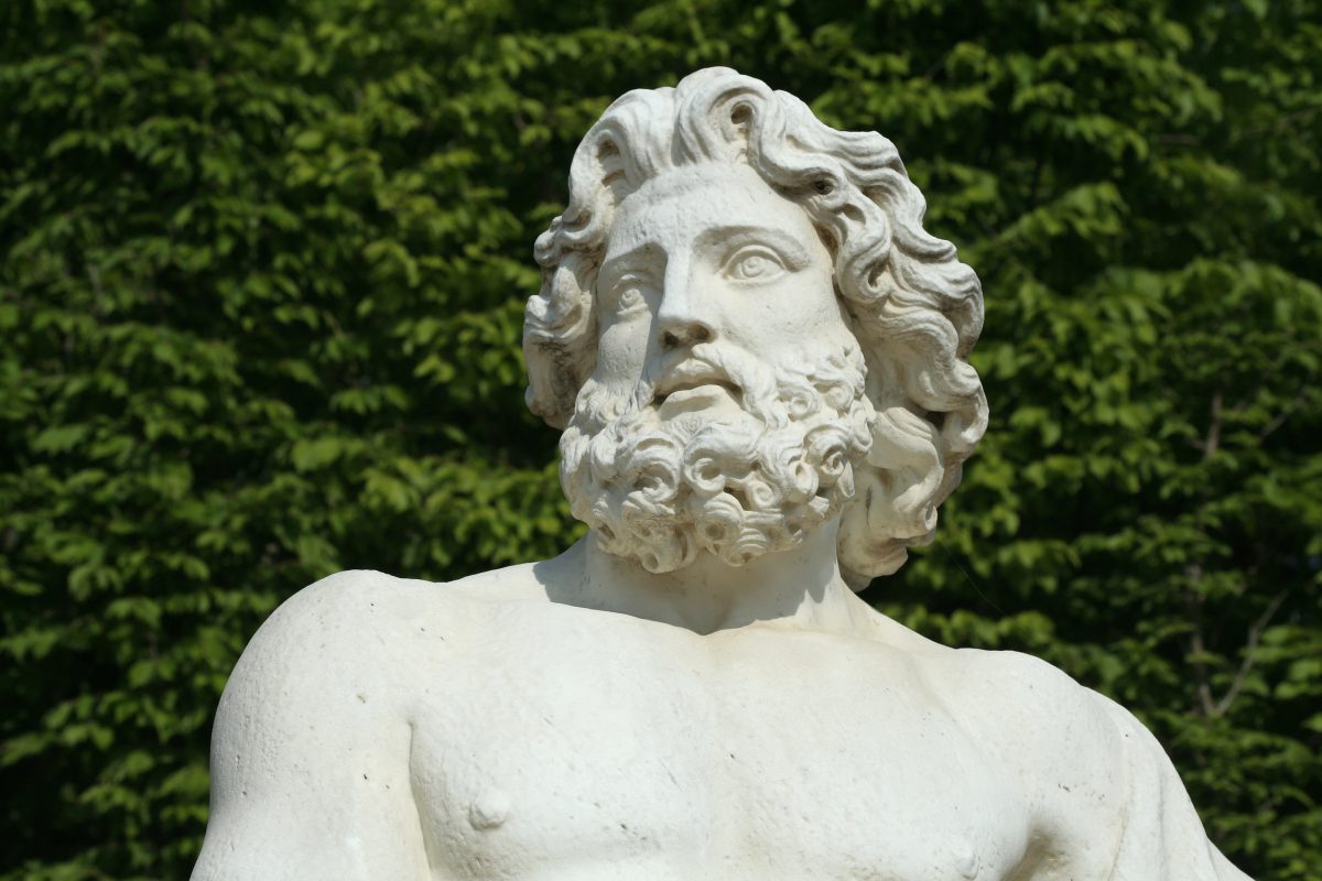 Statue de Jupiter, Jean-Jacques Clérion, Parc de Versailles