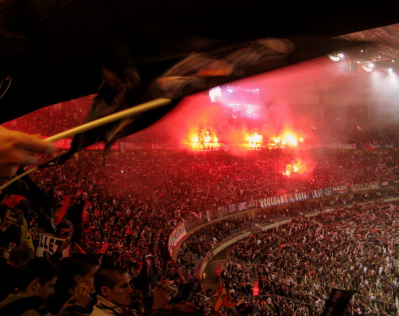 Tribune de stade de foot