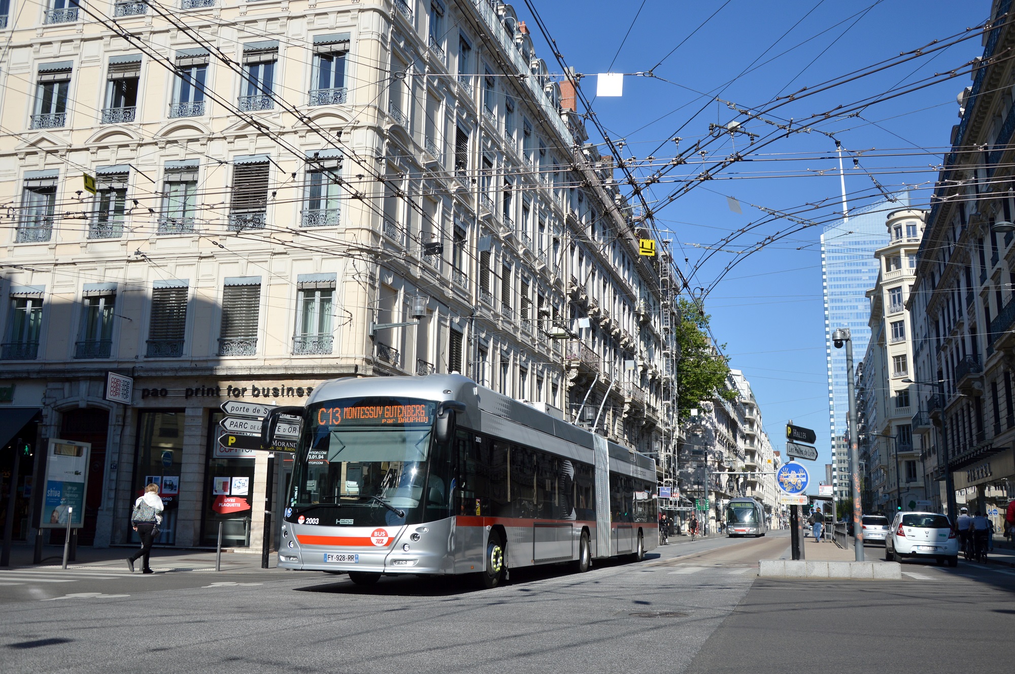 Lyon, capitale du trolleybus L'influx